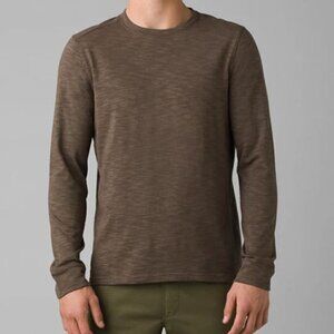Prana Men's Ronnie Crew II Size: XXL Oak Barrel Heather  - NWT